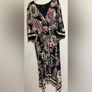 INC 3/4 sleeve Maxi Dress Sz 1X